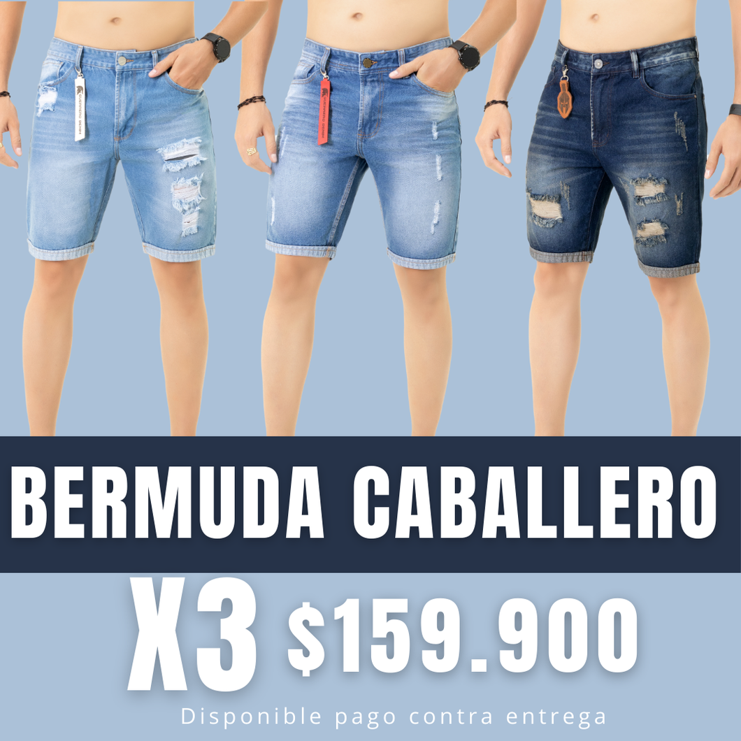 PACK BERMUDAS (3 PRENDAS)